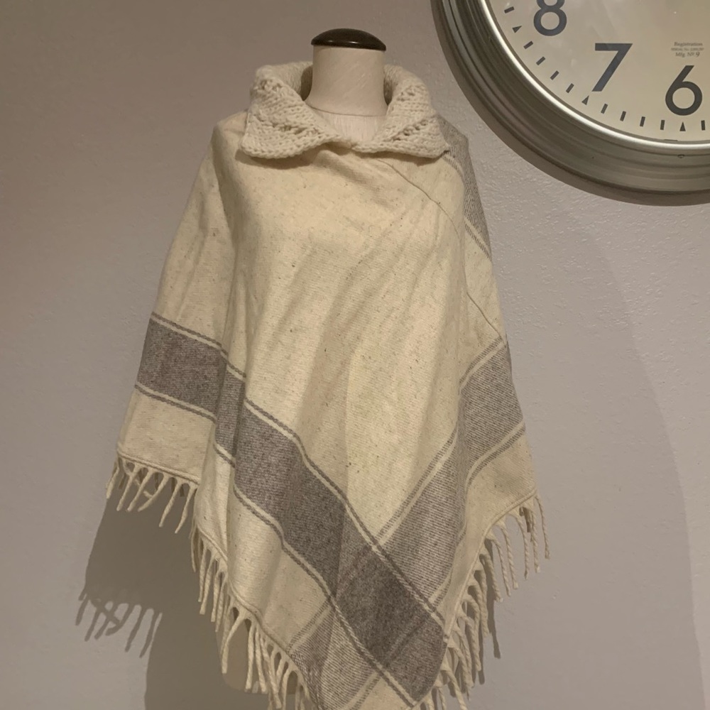 Vintage Wool Poncho